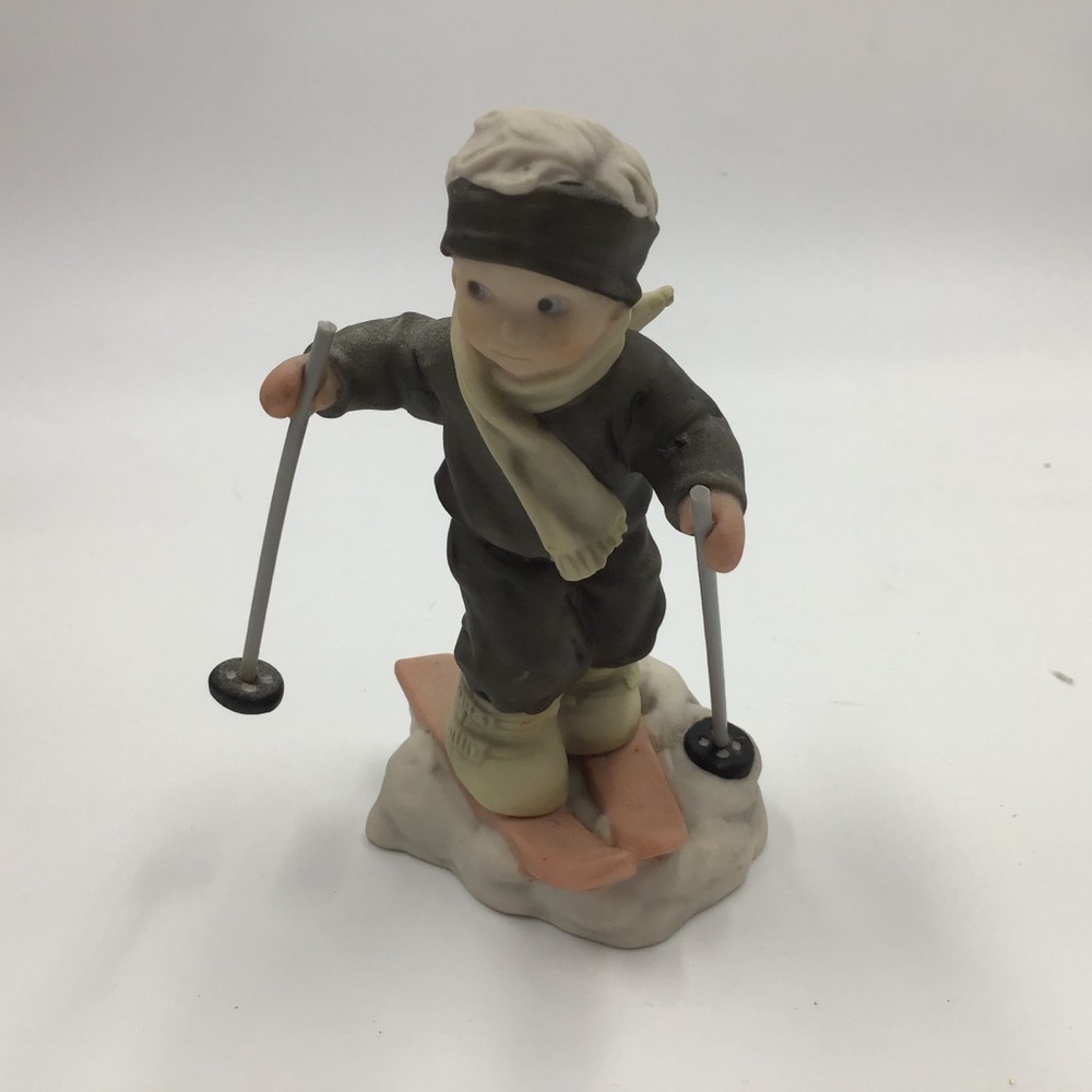 Kim Anderson Enesco  1998 Figurine Skiing Boy